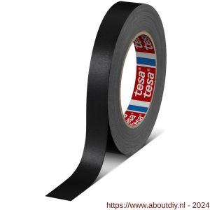 Tesa 4651 Tesaband 25 m x 19 mm zwart premium textieltape - A11650153 - afbeelding 1