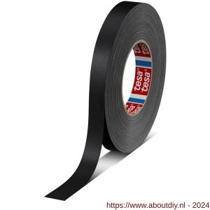 Tesa 4651 Tesaband 50 m x 19 mm zwart premium textieltape - A11650159 - afbeelding 1