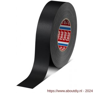 Tesa 4651 Tesaband 50 m x 38 mm zwart premium textieltape - A11650168 - afbeelding 1