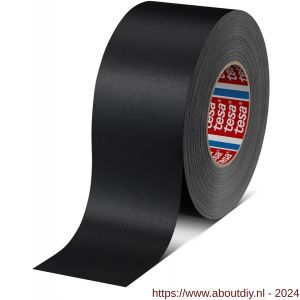 Tesa 4651 Tesaband 50 m x 75 mm zwart premium textieltape - A11650179 - afbeelding 1