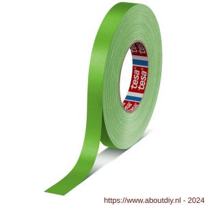 Tesa 4651 Tesaband 50 m x 19 mm groen premium textieltape - A11650156 - afbeelding 1