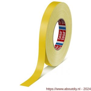 Tesa 4651 Tesaband 50 m x 19 mm geel premium textieltape - A11650155 - afbeelding 1