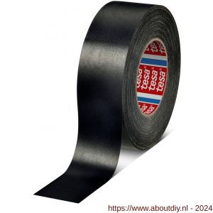 Tesa 4657 Tesaband 50 m x 50 mm zwart temperatuurbestendige textieltape - A11650190 - afbeelding 1