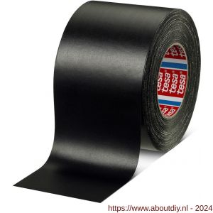 Tesa 4657 Tesaband 50 m x 100 mm zwart temperatuurbestendige textieltape - A11650193 - afbeelding 1