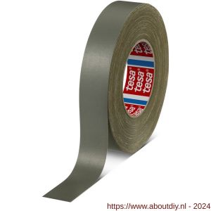 Tesa 4657 Tesaband 50 m x 30 mm grijs temperatuurbestendige textieltape - A11650187 - afbeelding 1