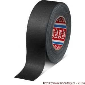 Tesa 4671 Tesaband 50 m x 50 mm zwart mat acrylgecoate textieltape - A11650199 - afbeelding 1
