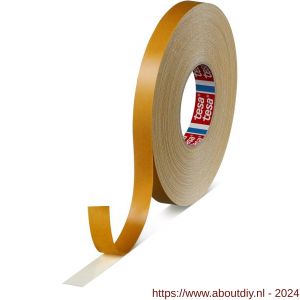 Tesa 4964 Tesafix 50 m x 19 mm wit dubbelzijdige tape met textielen drager - A11650231 - afbeelding 1