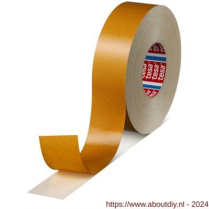 Tesa 4964 Tesafix 50 m x 50 mm wit dubbelzijdige tape met textielen drager - A11650236 - afbeelding 1