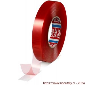 Tesa 4965 Tesafix 50 m x 25 mm transparant dubbelzijdige transparante folie tape - A11650127 - afbeelding 1