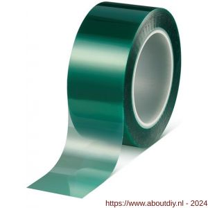 Tesa 50600 Tesaband 66 m x 50 mm groen polyester-silicone masking tape - A11650130 - afbeelding 2