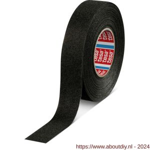 Tesa 51608 Tesaband 15 m x 19 mm zwart PET-vlies tape voor flexibiliteit en geluidsdemping - A11650093 - afbeelding 1