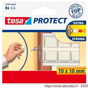 Tesa 57899 beschermblokjes vierkant wit 10 mm - A11650316 - afbeelding 1