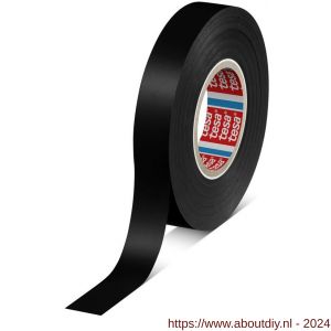 Tesa 4163 Tesaflex 33 m x 15 mm zwart Soft PVC tape - A11650257 - afbeelding 1