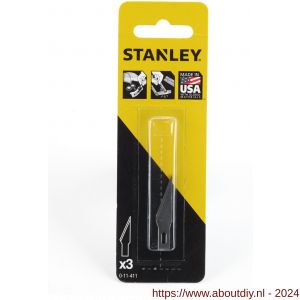 Stanley reserve hobbymesjes 10-401 set 3 stuks op kaart - A51021532 - afbeelding 3