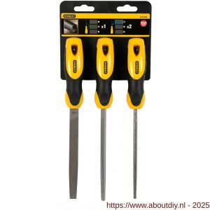 Stanley 3 delige set vijlen bastaard 150 mm - A51021739 - afbeelding 3