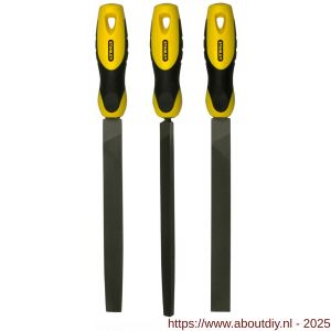 Stanley 3 delige set vijlen halfzoet 200 mm - A51021740 - afbeelding 2