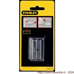 Stanley reserve mesjes voor glasschraper metaal 0-28-500 set 10 stuks op kaart - A51021118 - afbeelding 3
