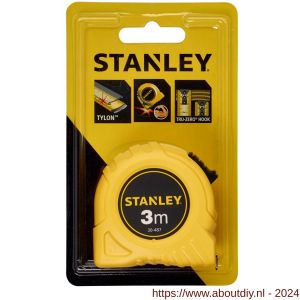 Stanley rolbandmaat 3 m 12,7 mm op kaart - A51020877 - afbeelding 3