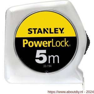 Stanley rolbandmaat Powerlock 5 m x 19 mm - A51020889 - afbeelding 3