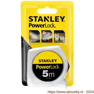 Stanley rolbandmaat Powerlock 5 m x 19 mm - A51020889 - afbeelding 4