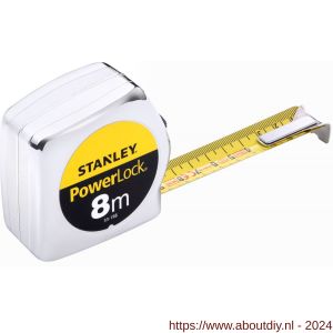 Stanley rolbandmaat Powerlock 8 m x 25 mm - A51020893 - afbeelding 1