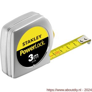Stanley rolbandmaat Powerlock 3 m x 12,7 mm metaal - A51020899 - afbeelding 1