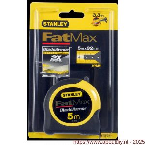 Stanley FatMax rolbandmaat Blade Armor 5 m x 32 mm - A51020905 - afbeelding 2