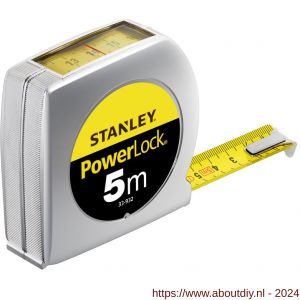 Stanley rolbandmaat PowerLock 5 m x 19 mm boveninkijkvenster - A51020912 - afbeelding 1