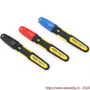 Stanley FatMax markeerstift rood-zwart-blauw set 3 stuks - A51020271 - afbeelding 2