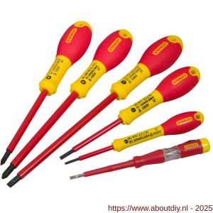 Stanley FatMax VDE 6 delige schroevendraaierset Parallel-Philips en spanningszoeker - A51021406 - afbeelding 1