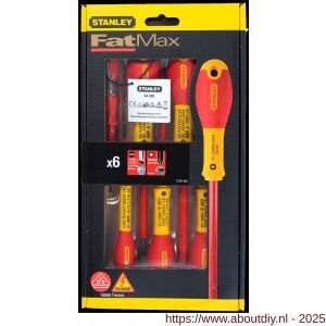 Stanley FatMax VDE 6 delige schroevendraaierset Parallel-Pozidriv en spanningzoeker - A51021407 - afbeelding 2