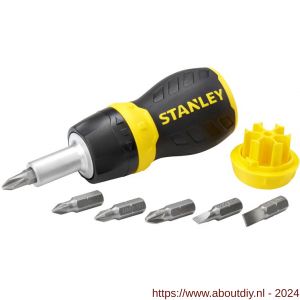 Stanley multibit Stubby schroevendraaier met ratel - A51021179 - afbeelding 1