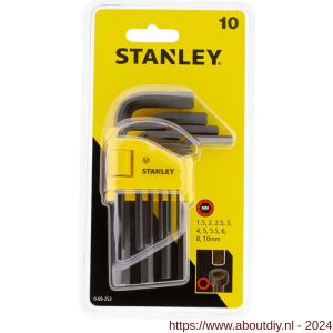Stanley stiftsleutelset 10 delig 1,5-10 mm - A51020862 - afbeelding 3