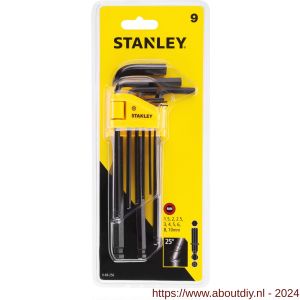 Stanley bol zeskant sleutelset 9 delig 1,5-10 mm - A51020865 - afbeelding 4