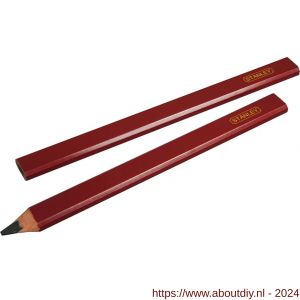 Stanley potlood rood set 2 stuks - A51020265 - afbeelding 1