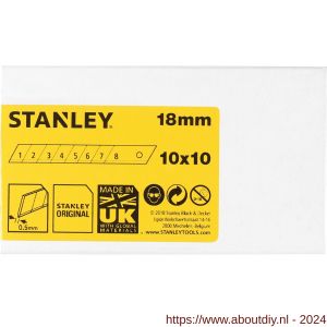 Stanley reserve afbreekmesje 18 mm set 10 stuks dispenser x 10 - A51021478 - afbeelding 6