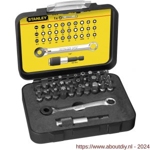 Stanley bitset Expert Pro 1/4 inch ringsteeksleutel 32 delig - A51020357 - afbeelding 1
