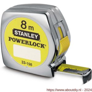 Stanley rolbandmaat Powerlock 8 m x 25 mm - A51020894 - afbeelding 1