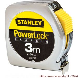 Stanley rolbandmaat Powerlock 3 m x 12,7 mm metaal - A51020900 - afbeelding 1
