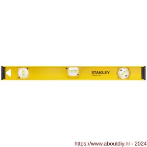 Stanley waterpas aluminium I-Beam 600 mm 3 libellen met 180 graden libel - A51021027 - afbeelding 1