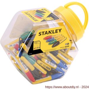 Stanley markeerstift Mini rood-groen-blauw set 72 stuks - A51020274 - afbeelding 5
