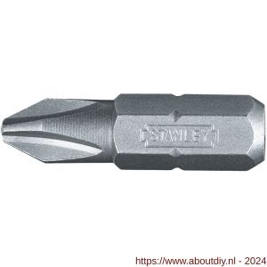 Stanley 1/4 inch schroefbit Phillips nummer 1 25 mm - A51020331 - afbeelding 1