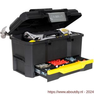Stanley gereedschapskoffer 19 inch met drukslot en lade - A51020092 - afbeelding 4