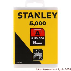 Stanley nieten 6 mm type A 5000 stuks - A51020021 - afbeelding 2
