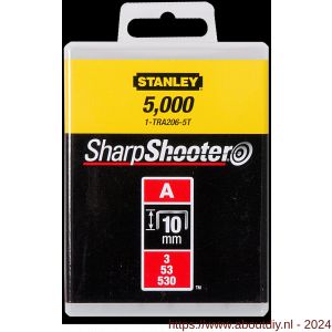 Stanley nieten 10 mm type A 5000 stuks - A51020024 - afbeelding 1