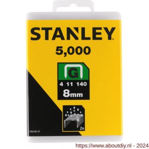 Stanley nieten 8 mm type G 5000 stuks - A51020029 - afbeelding 2