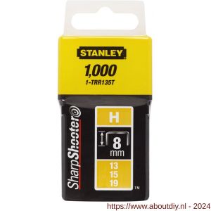 Stanley nieten 8 mm type H 1000 stuks - A51020017 - afbeelding 3