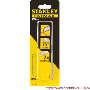 Stanley FatMax reserve afbreekmes 25 mm set 10 stuks - A51021486 - afbeelding 6