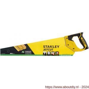 Stanley hout handzaag JetCut SP 500 mm 7 tanden per inch - A51021776 - afbeelding 3