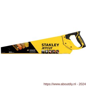 Stanley hout handzaag JetCut SP Appliflon 500 mm 7 tanden per inch - A51021783 - afbeelding 4